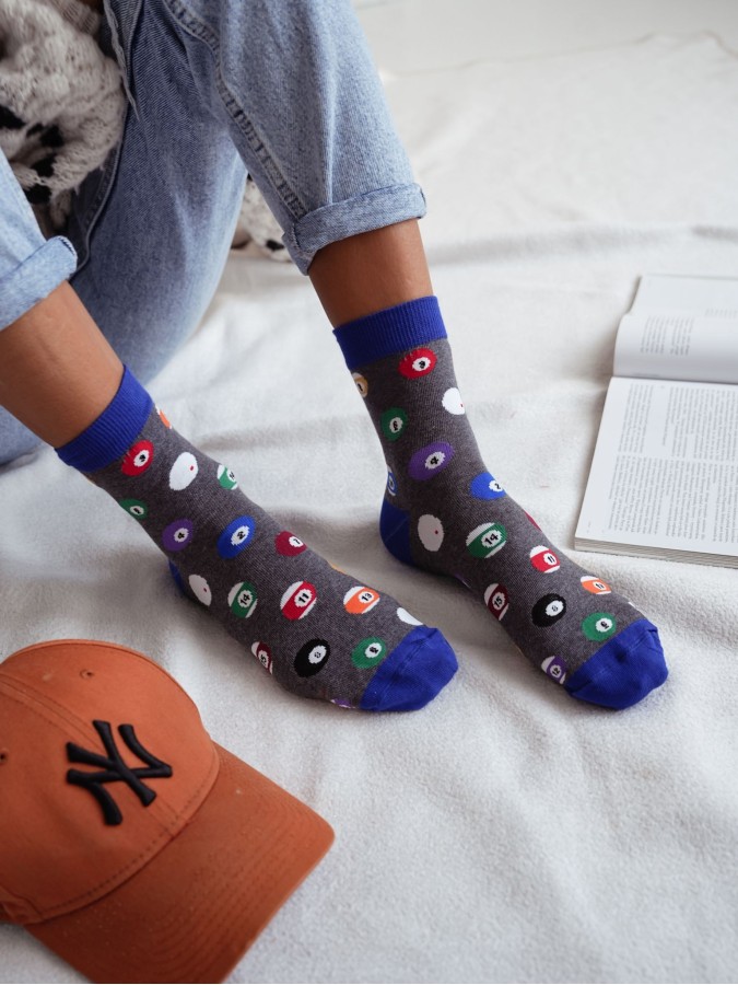 Women's Billiard Balls pattern socks 0200.157
