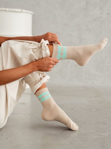 Women's 'Mon Chéri' pattern socks 0200.150 2