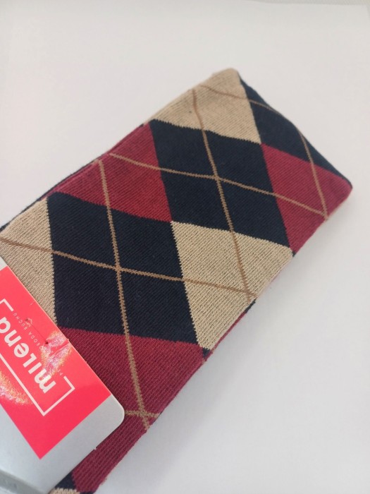 Women's Diamond pattern knee socks 0248.006