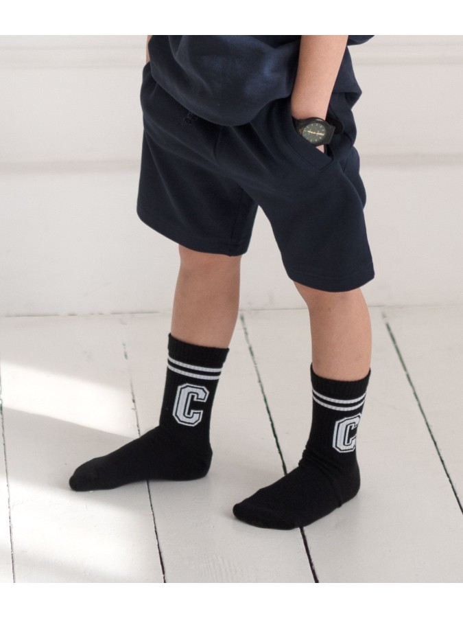 Kids' Letter C with stripes pattern socks 1184.040