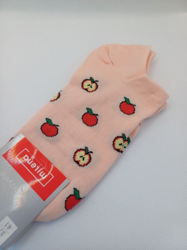 Women's Apples pattern low ankle socks 1146.063 2