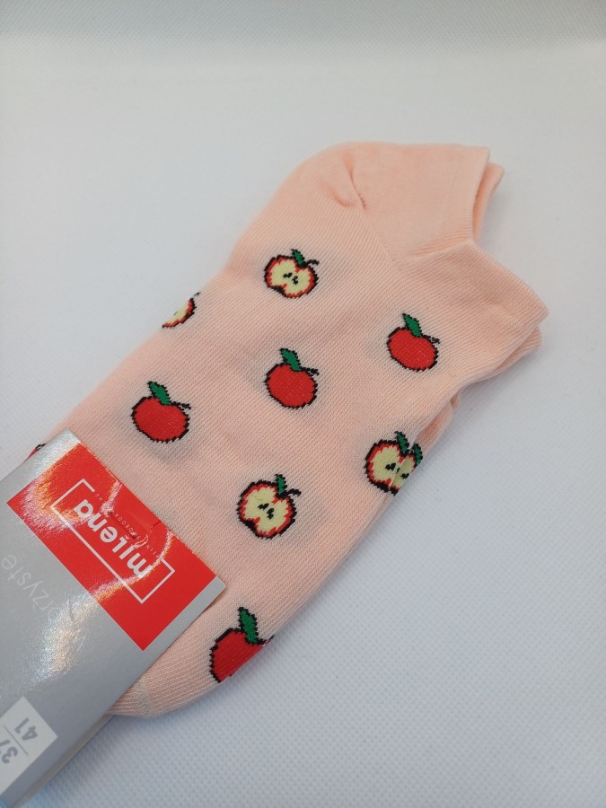 Women's Apples pattern low ankle socks 1146.063