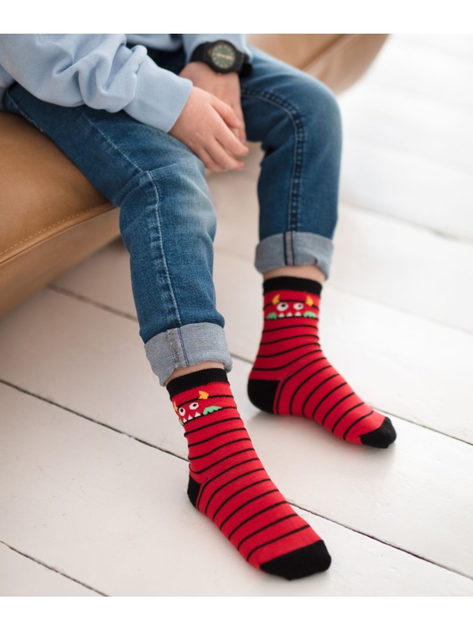 Kids' Monster pattern socks  024.1184
