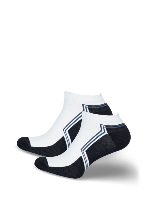 Men's model 021 pattern low ankle socks 0170.021