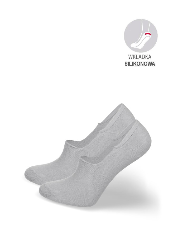 Bamboo invisible socks with silicone edge 0583.000