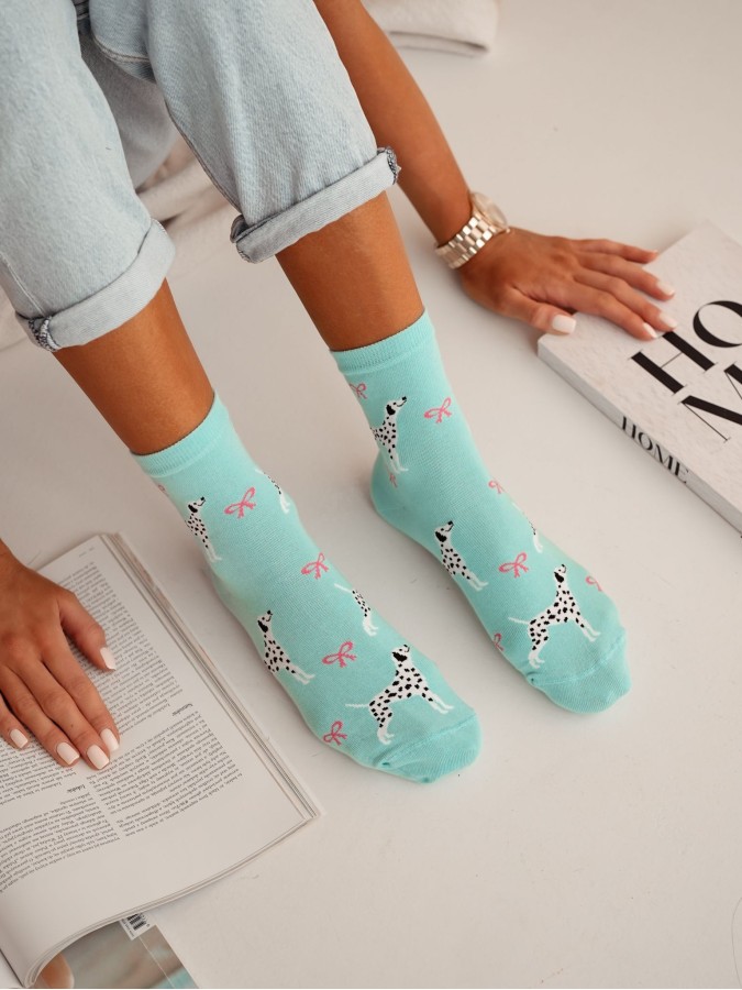 Women's 'Dalmatian' pattern socks 0200.168