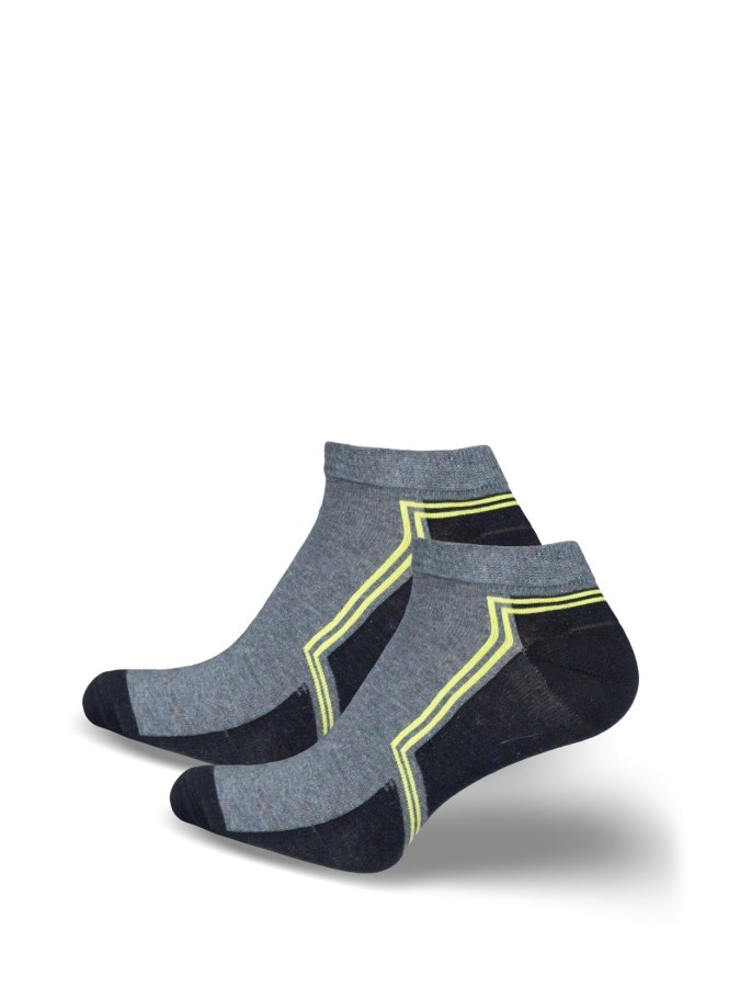 Men's model 021 pattern low ankle socks 0170.021