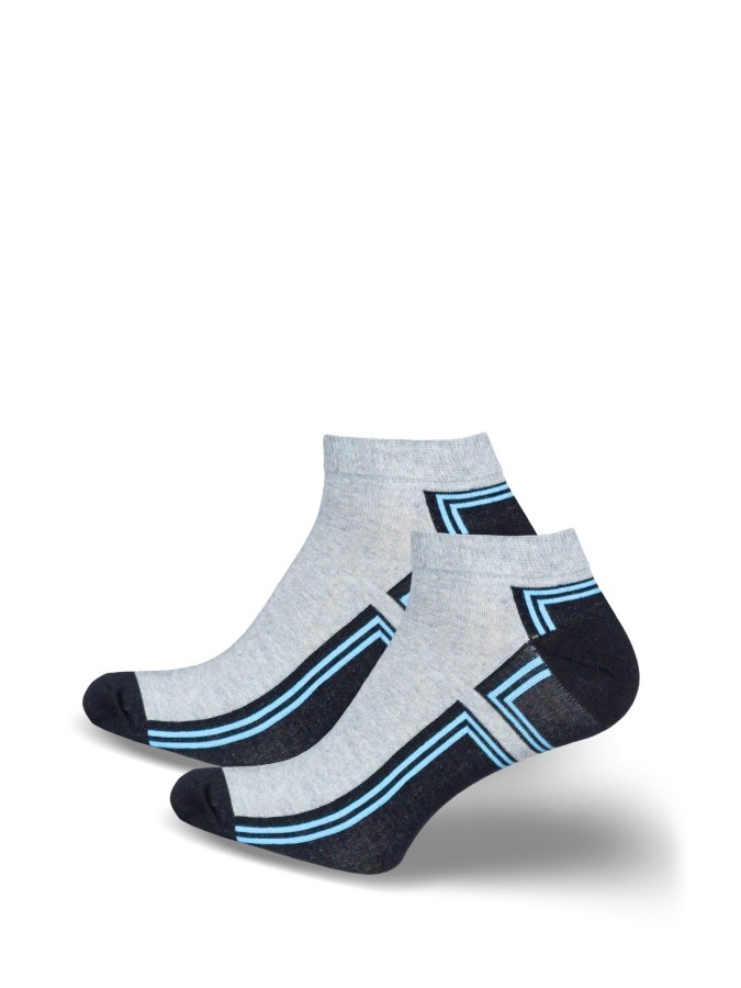 Men's model 022 pattern low ankle socks 0170.022