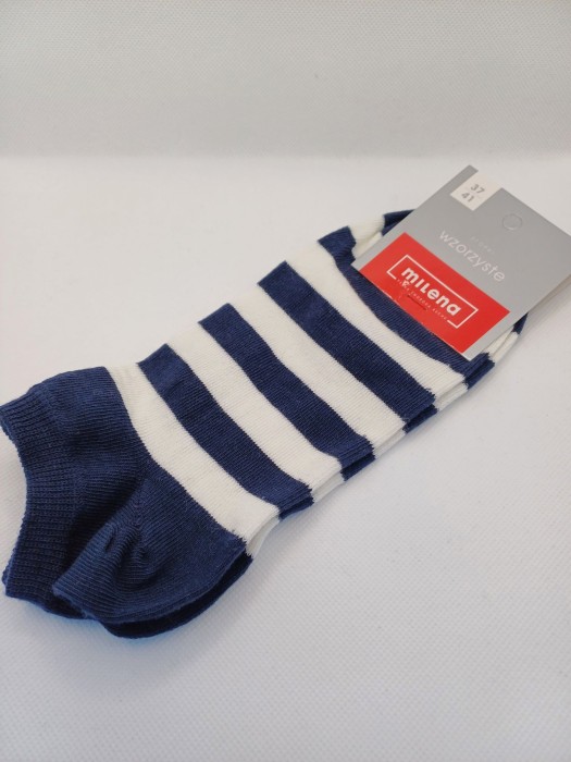 Women's Stripes pattern low ankle socks 1146.059