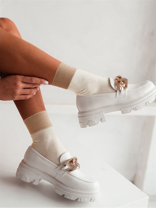 Women's cotton socks with lurex welt 0200.060