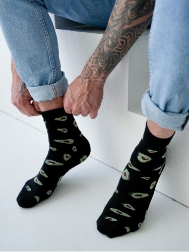 Men's Avocado pattern short socks 1153.040