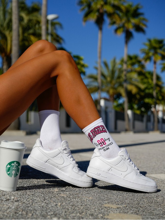 Women's LOS ANGELES pattern socks 0200.003