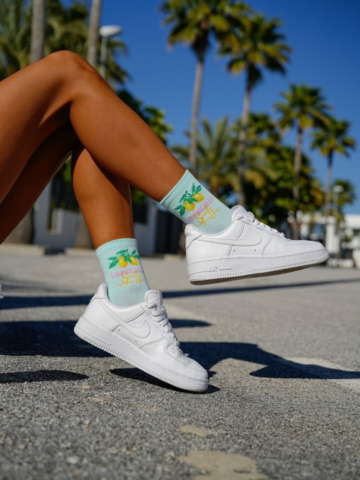 Women's 'LIMONCELLO' pattern socks 0200.152