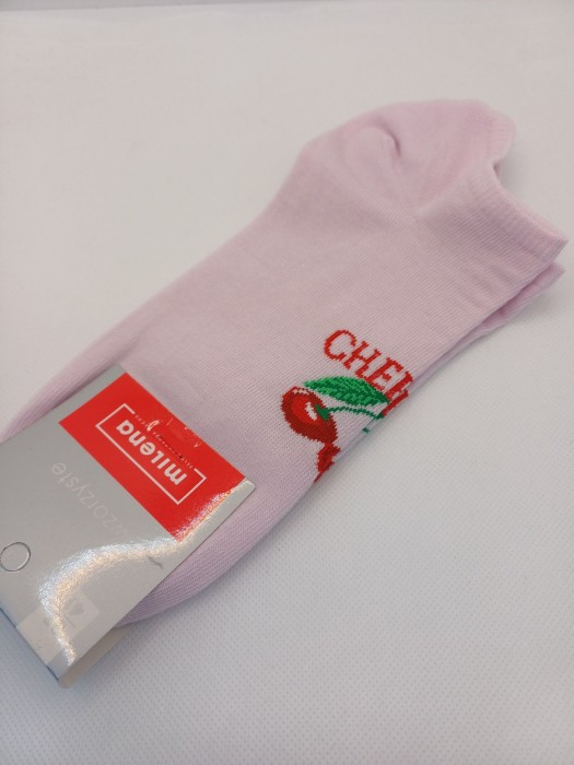 Women's CHERRIES pattern low ankle socks 1146.076