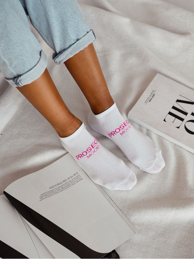 Women's PROSECCO MOOD pattern low ankle socks...