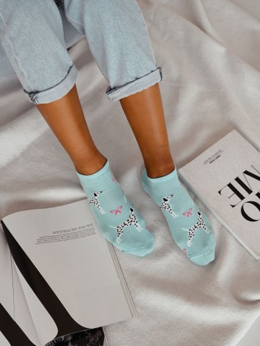 Women's 'Dalmatian' pattern low ankle socks 1146.078 2