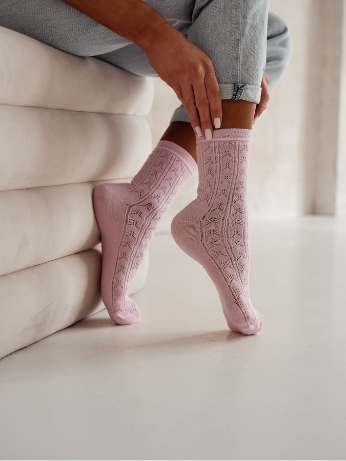 Women's openwork socks 0989.007