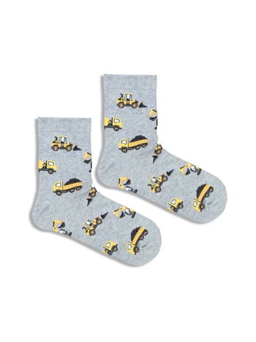 Kids' Trucks & Excavators pattern socks 1184.049