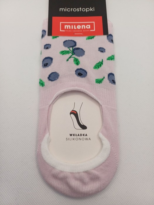 Cotton Berries pattern invisible socks 0576.027