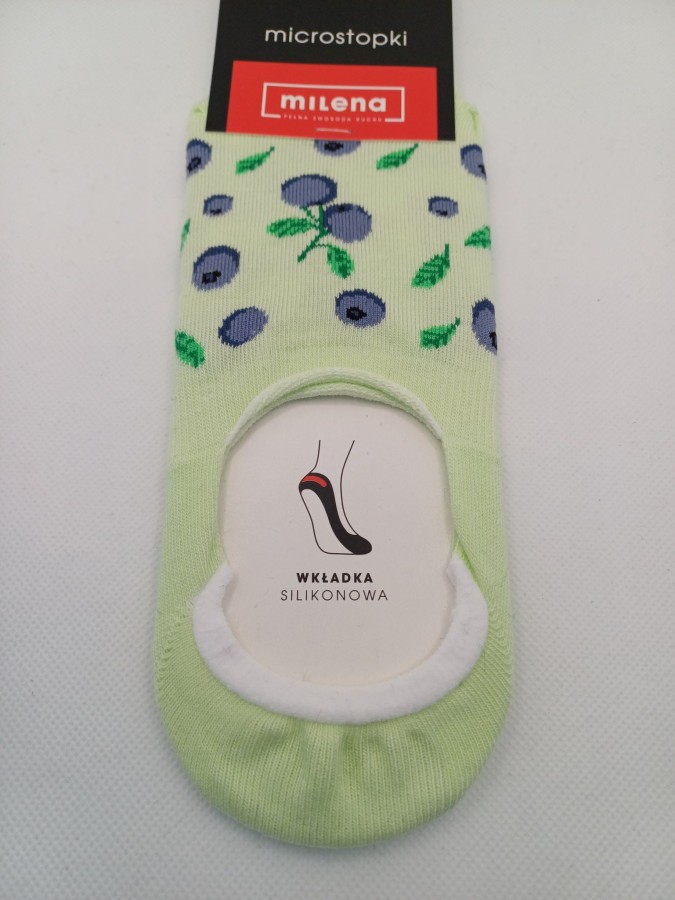 Cotton Berries pattern invisible socks 0576.027