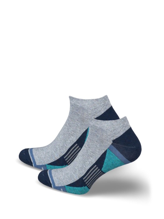 Men's model 024 pattern low ankle socks 0170.024