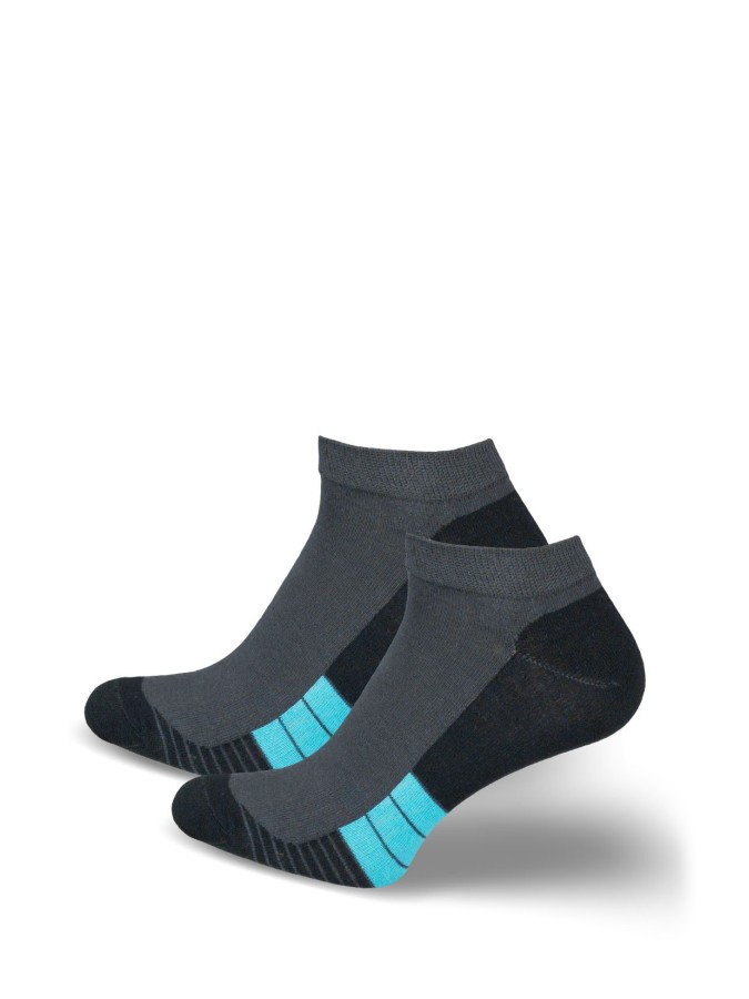 Men's model 023 pattern low ankle socks 0170.023