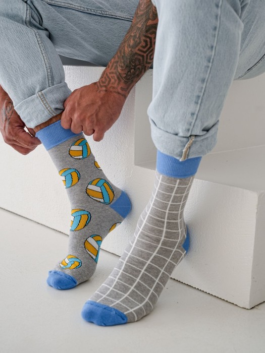 Men's Volleyball pattern socks 0125.114
