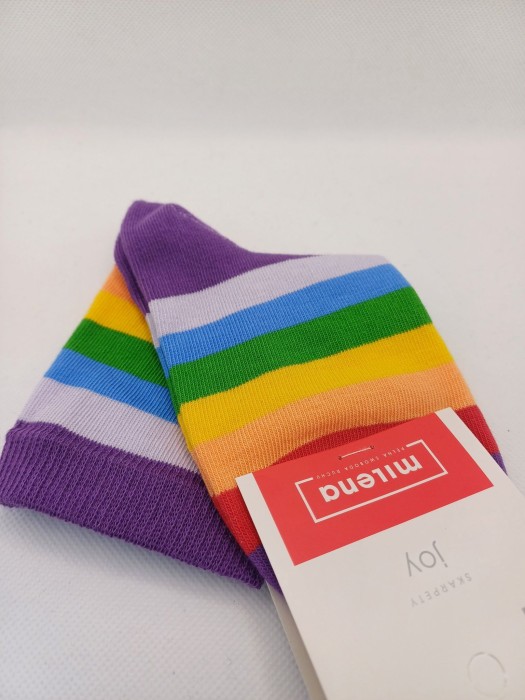 Kids' Rainbow stripes pattern socks  004.1184