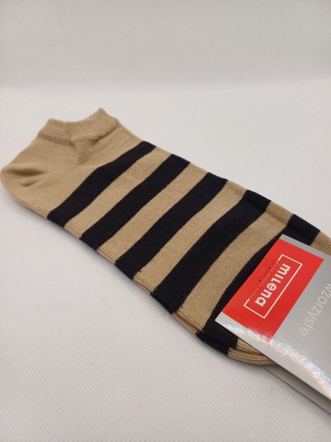 Women's Stripes pattern low ankle socks 1146.059