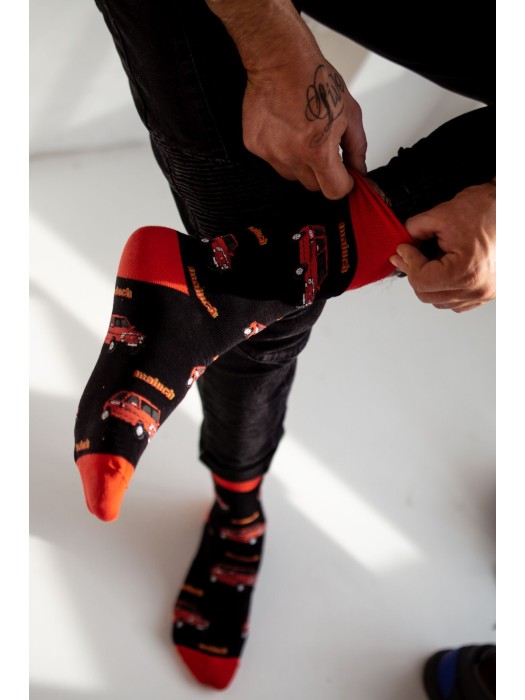 Men's Fiat 126p pattern socks 0125.058