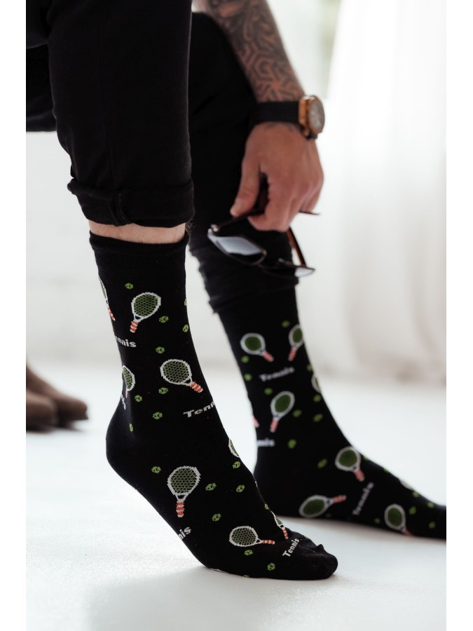 Men's Tennis pattern socks 0125.047