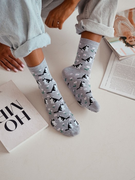 Women's Cats & flowers 0200.173