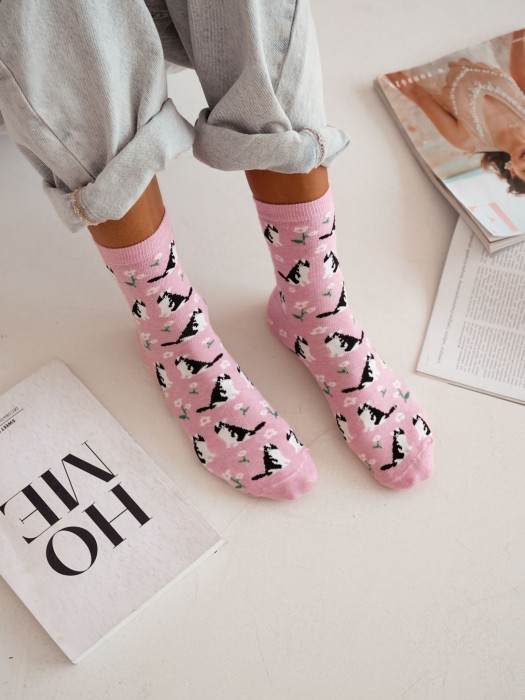 Women's Cats & flowers 0200.173