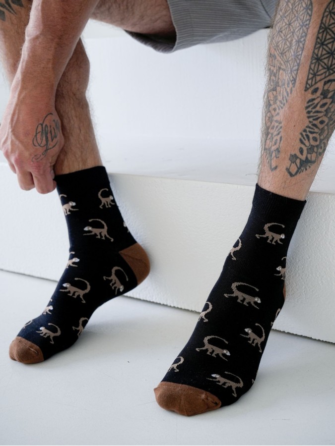 Men's Monkeys pattern short socks 1153.044