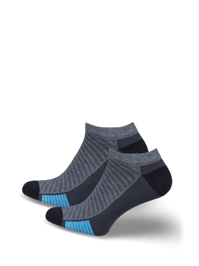 Men's model 026 pattern low ankle socks 0170.026