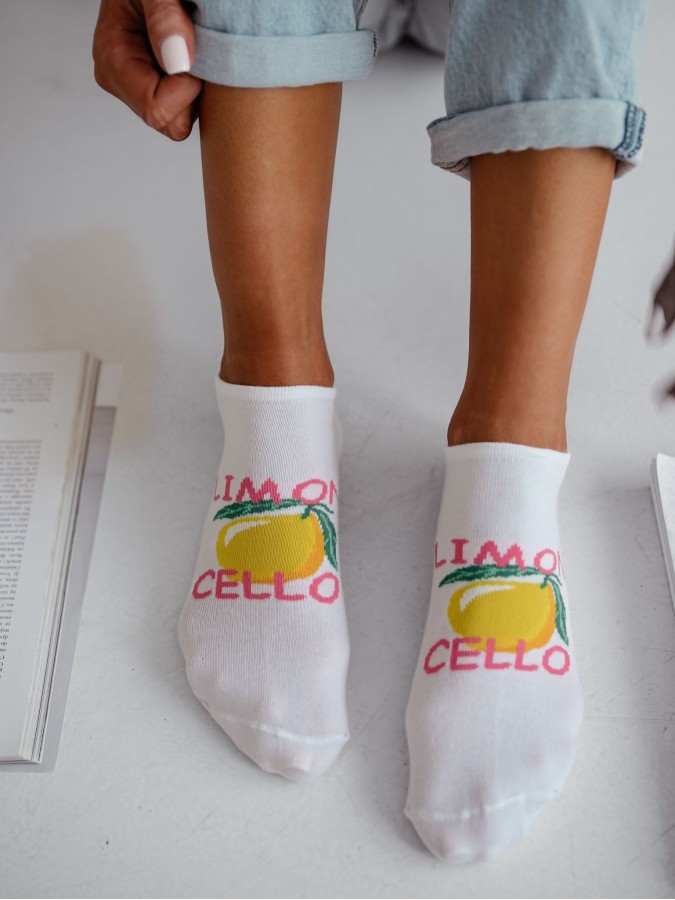 Women's LIMONCELLO pattern low ankle socks...