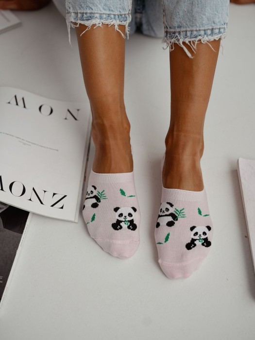 Cotton Panda pattern invisible socks 0576.029