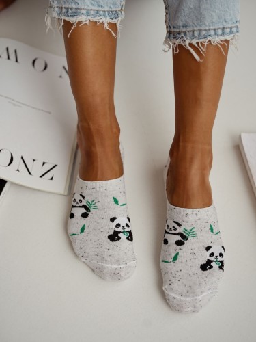 Cotton Panda pattern invisible socks 0576.029 2