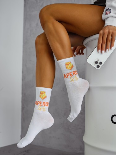 Women's APEROL Spritz pattern socks 0200.183