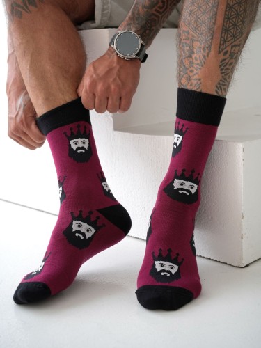 Men's Kings pattern socks 0125.123