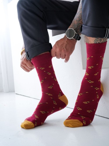 Men's Small Guitars pattern socks 0125.122 2