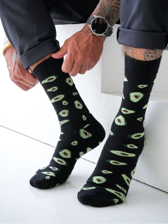 Men's Avocado pattern socks 0125.124