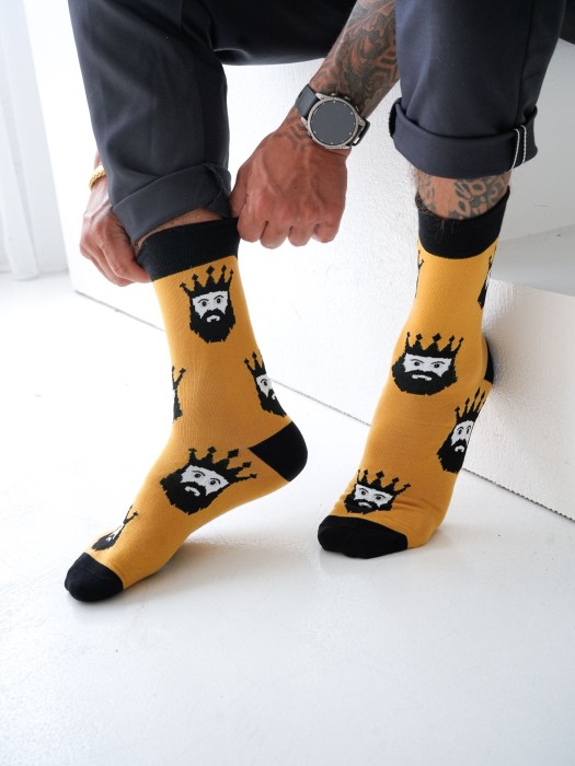 Men's Kings pattern socks 0125.123
