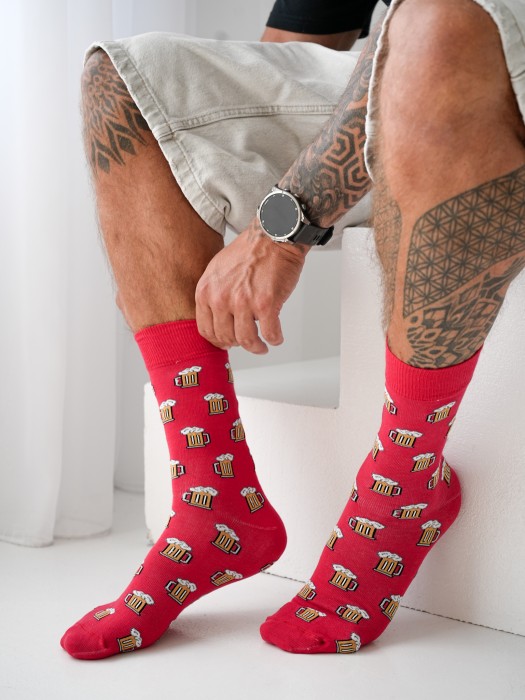 Men's Beer pattern socks 0125.088