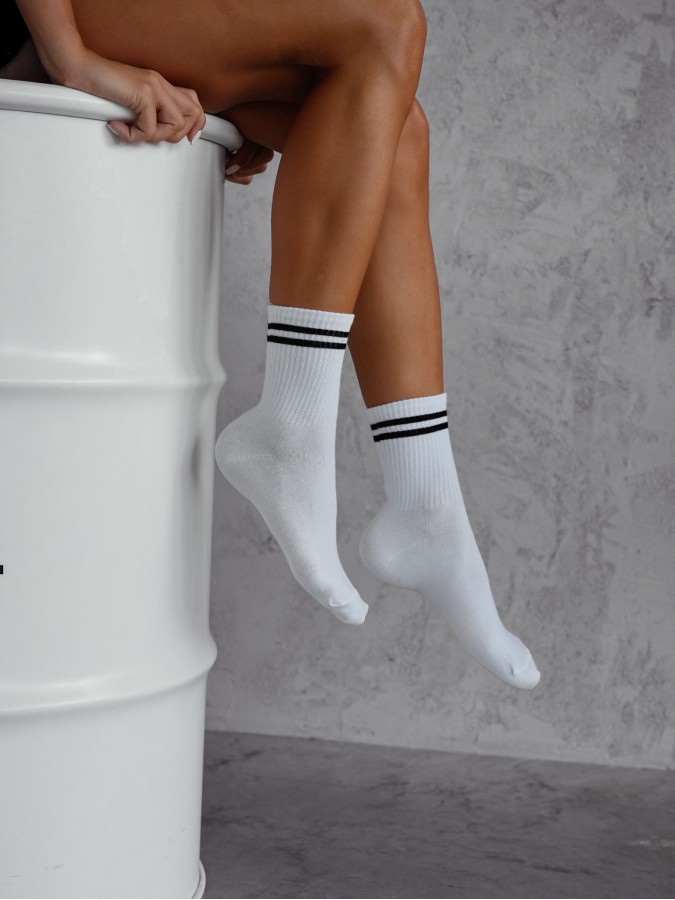 Women's Two thin stripes pattern socks 0200.184