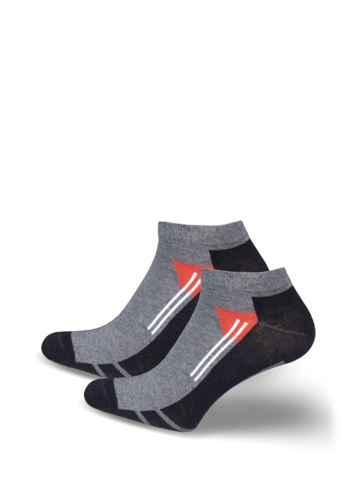 Men's model 025 pattern low ankle socks 0170.025