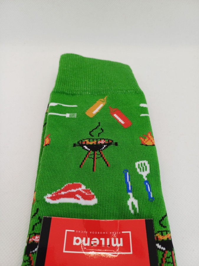 Men's Barbecue pattern socks 0125.084