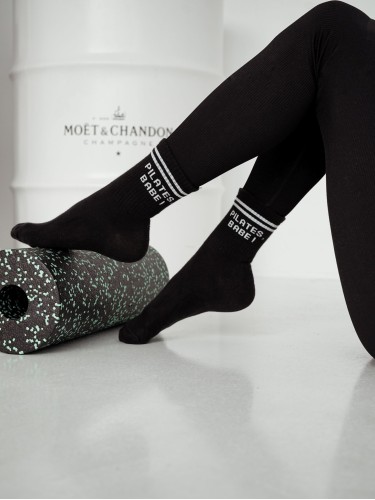 Women's PILATES, BABE! pattern socks 0200.189