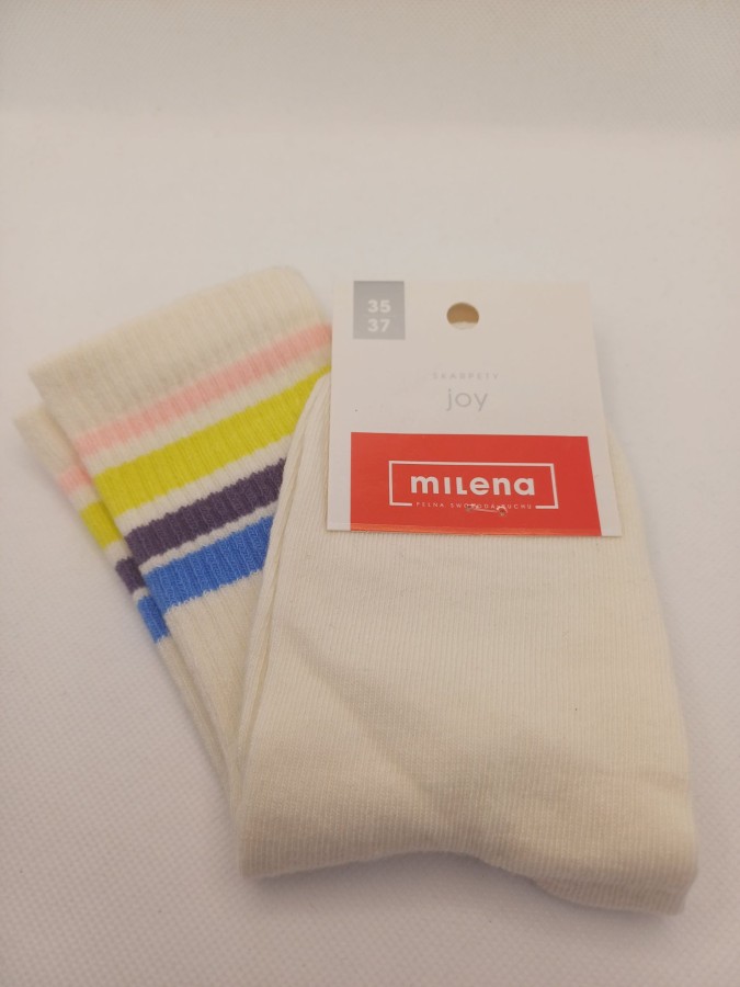 Kids' ribbed socks with stripes 1337 SALE