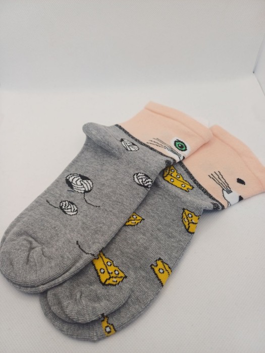 Kids' Cat & Mouse pattern socks 1184.055 SALE